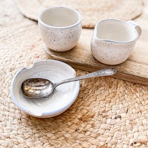 Vintage Cream + Sugar Set